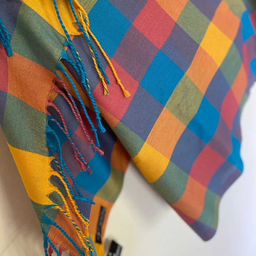 Multicolor Plaid Scarf